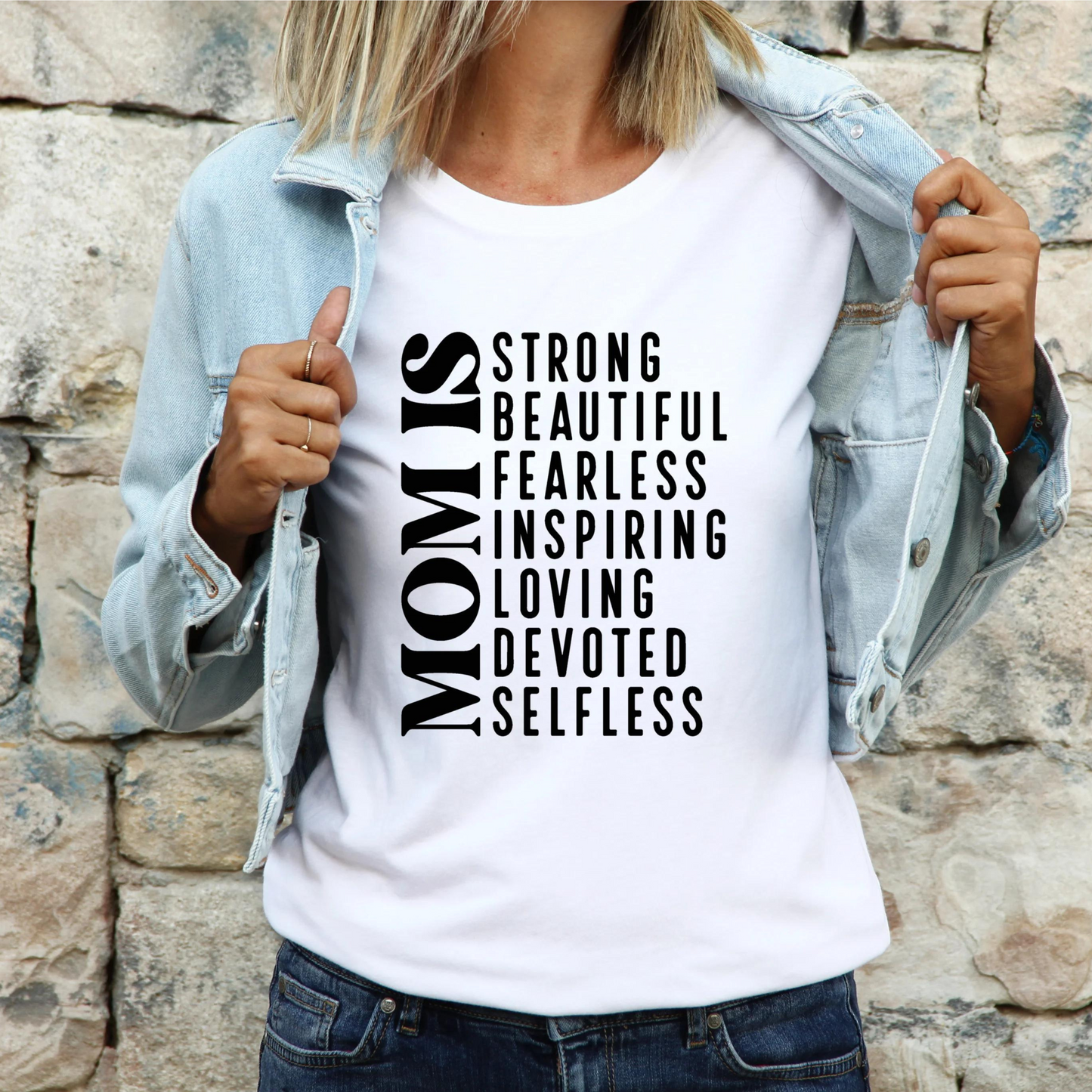 Mom is…